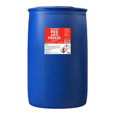 Polytech Red OAT Antifreeze Concentrate - 199 Litre Drum