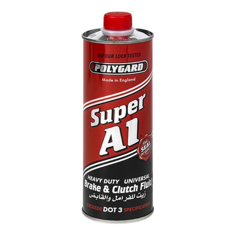 Polygard Brake Fluid DOT 3 485ml  - Can Red/Black