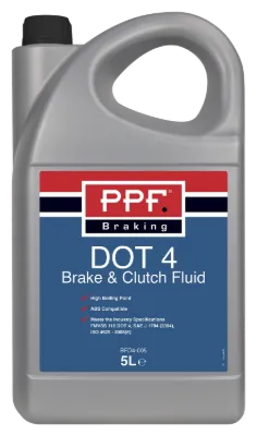 PPF Brake Fluid DOT 4 5 Litre x 4