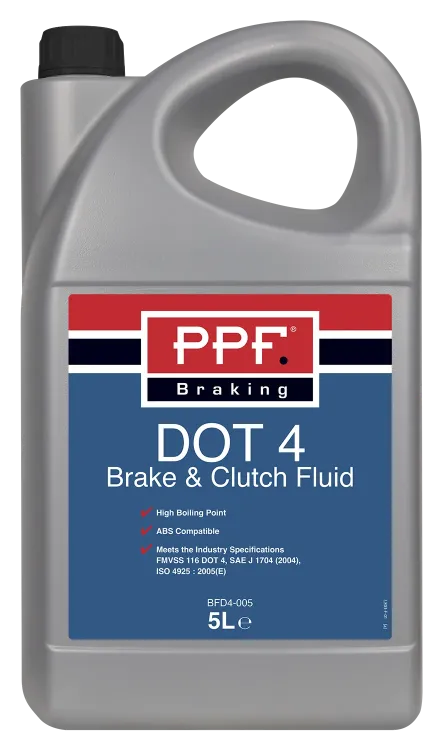 PPF Brake Fluid DOT 4 5 Litre x 4