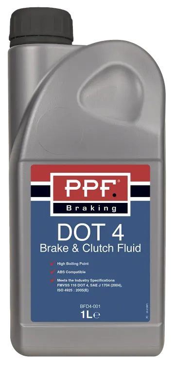 PPF Brake Fluid DOT 4 1 Litre x 6
